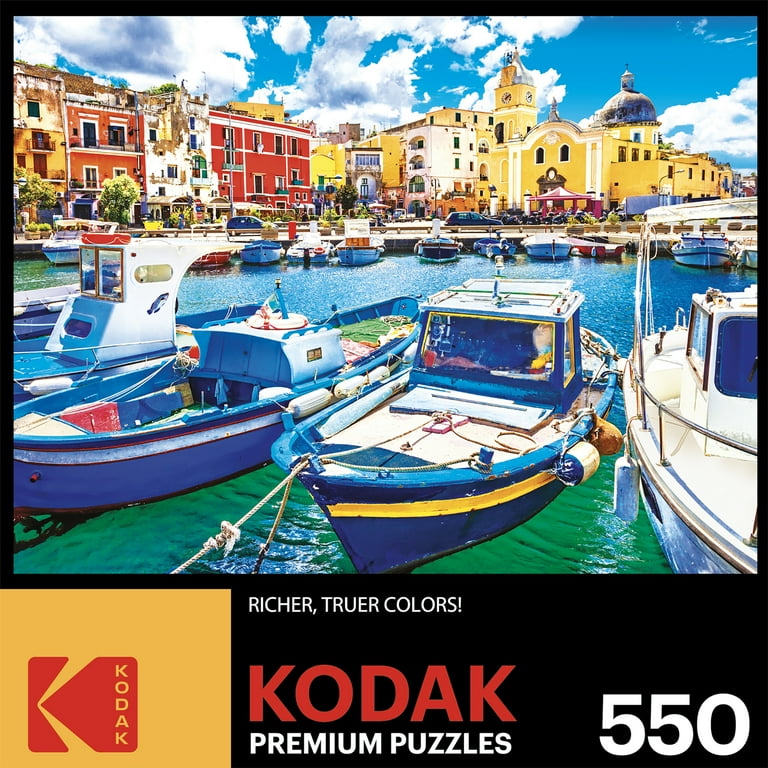 Cra-Z-Art Kodak 550-Piece Colorful Procida Island and Boats Jigsaw
