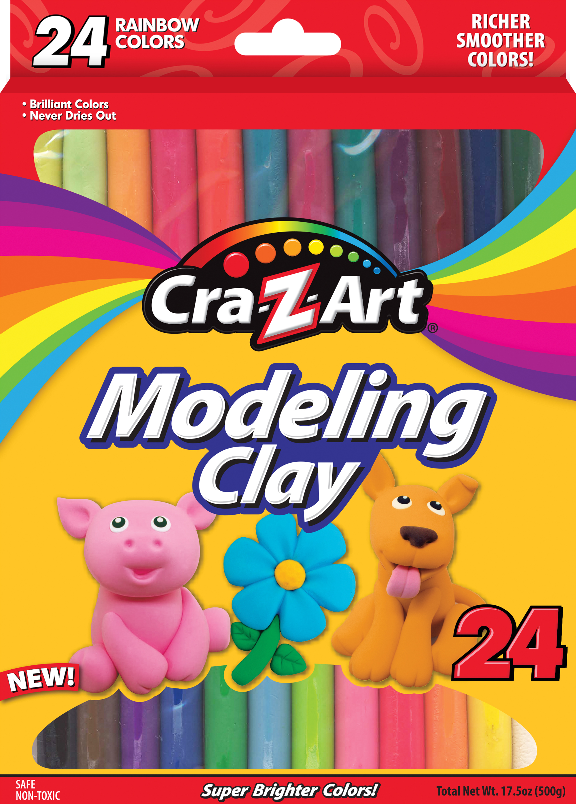 Cra-Z-Art Modeling Clay, 24 Count, Back to School Supplies - image 1 of 3