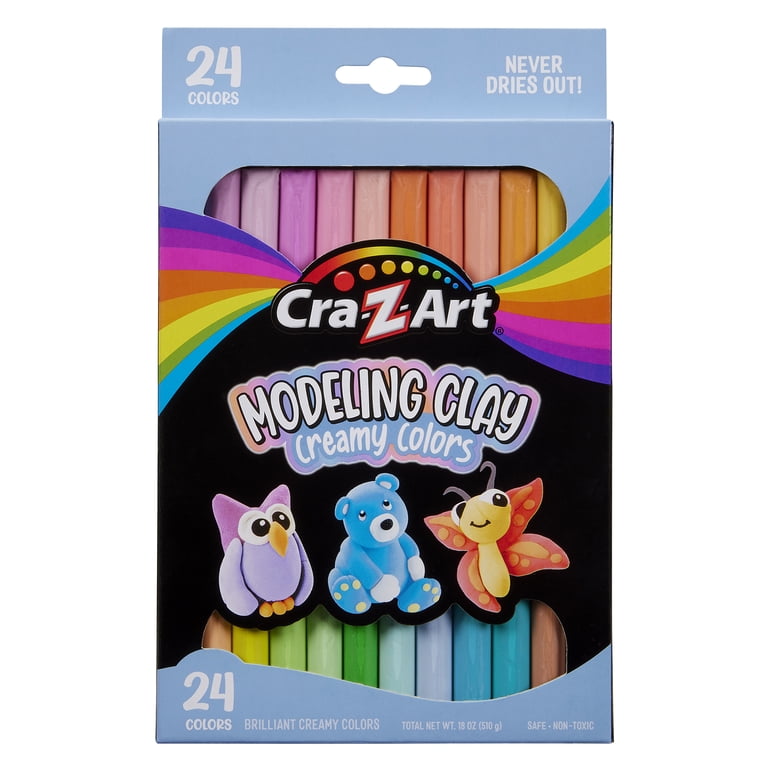 Cra-Z-Art Modeling Clay Creamy Pastel Colors, 24 Colors - Walmart.com