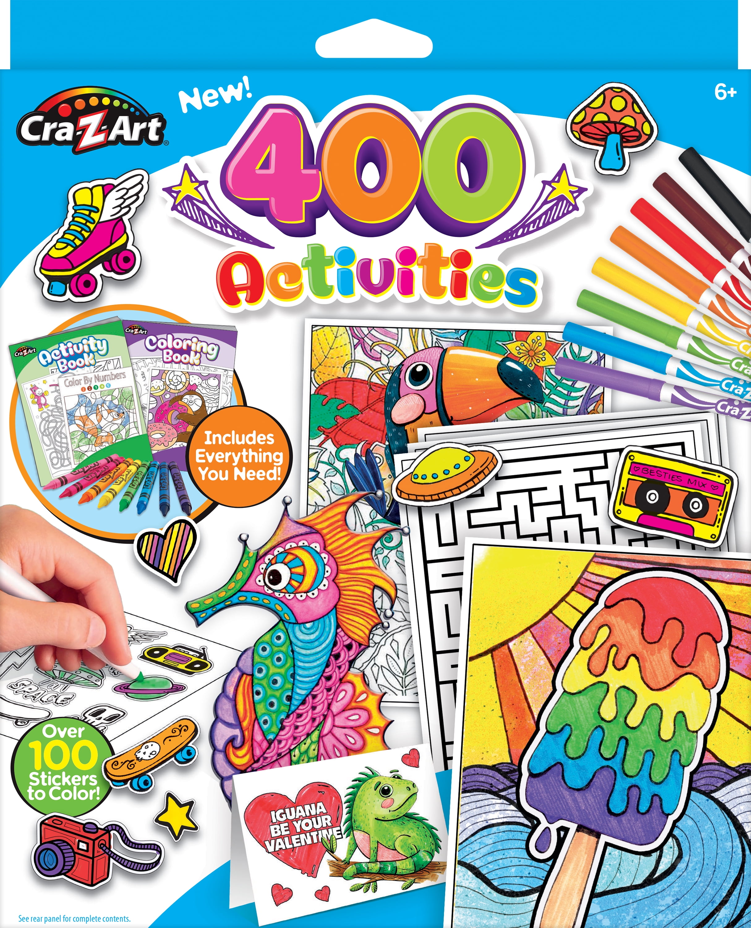 Cra-Z-Art Timeless Creations Adult Neon Graffiti Coloring Set, Beginner,  Ages 6 and up 