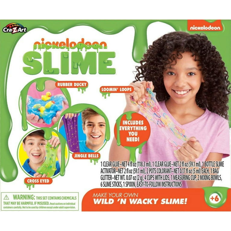 Cra-Z-Art Nickelodeon Wild N Wacky Slime Kit for Kids with Glitter
