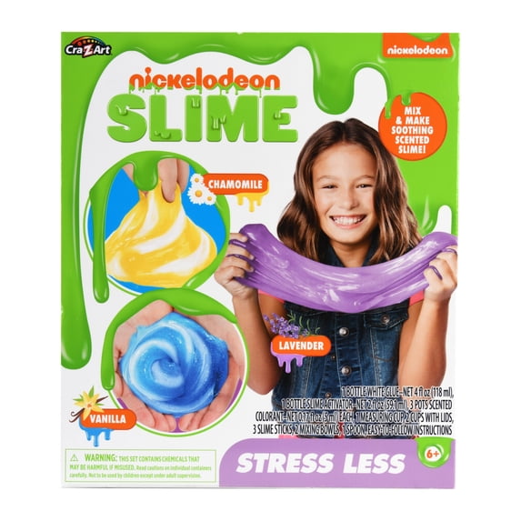 Cra-Z-Art Nickelodeon Stress Less Multicolor Slime Kit, Child Ages 6 and up