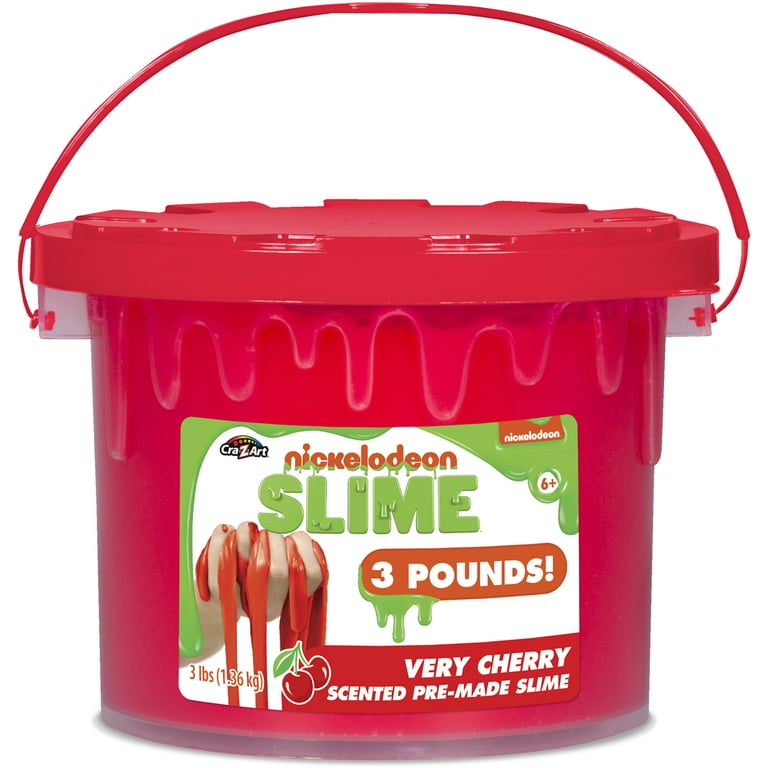 Cra-Z-Art Nickelodeon Very Cherry Scented Slime Bucket, 3 Lbs