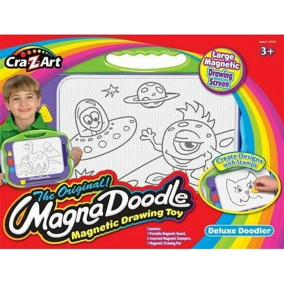 Cra-Z-Art Original MagnaDoodle Deluxe Doodle Magnetic Drawing Toy for All Ages, Unisex
