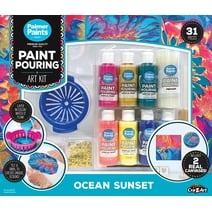Cra-Z-Art Palmer Acrylic Paint Pouring Art Activity Kit - Ocean Sunset
