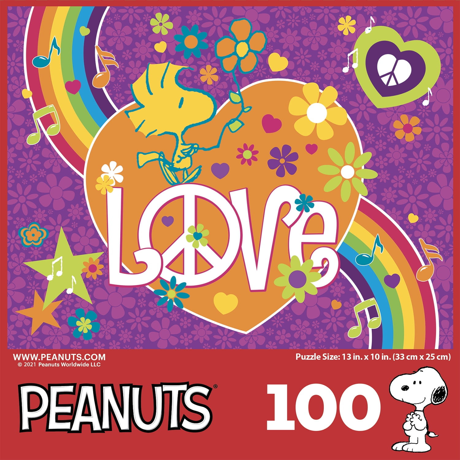 Cra-Z-Art Peanuts 100-Piece Woodstock Love Jigsaw Puzzle
