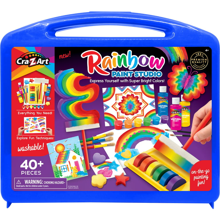 Cra-Z-Art Rainbow Paint Studio, Multicolor 40 Piece Unisex Art Kit, Child  Ages 4 and up