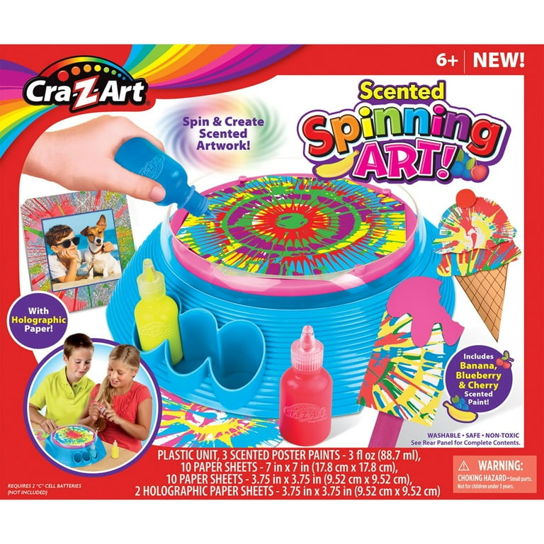 Cra-Z-Art Scented Spin Art Kit (26 Pieces) - Walmart.com