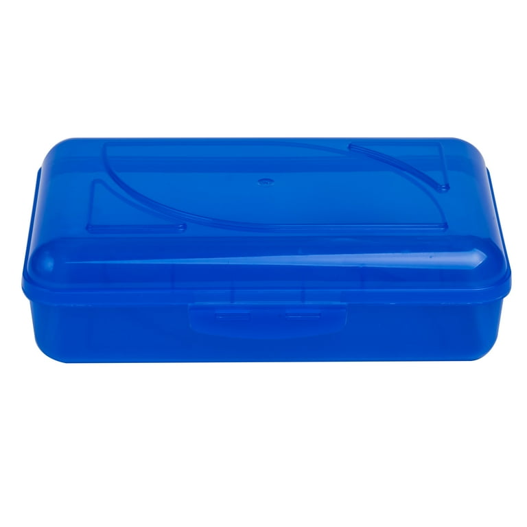 Cra-Z-Art School Quality Stackable Pencil Box Case, Cobalt