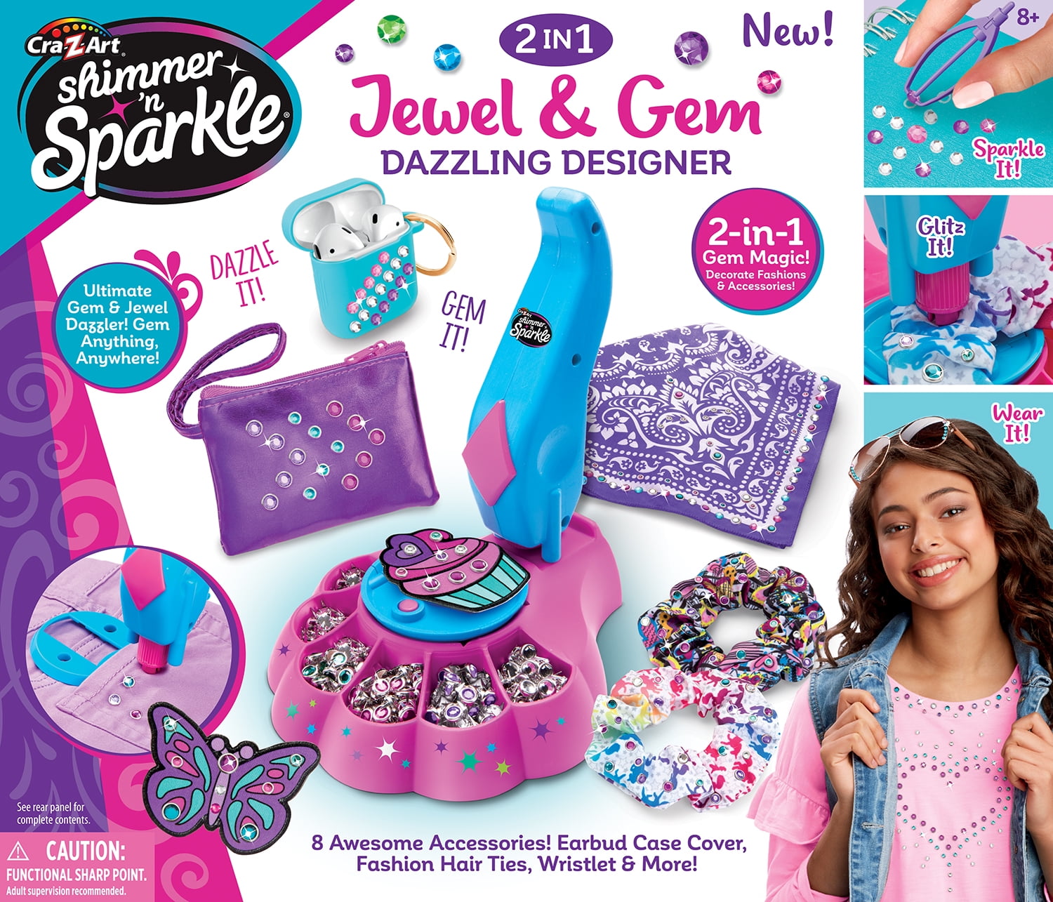 CraZArt Shimmer ’N Sparkle Jewel & Gem Dazzling Designer, Unisex Ages