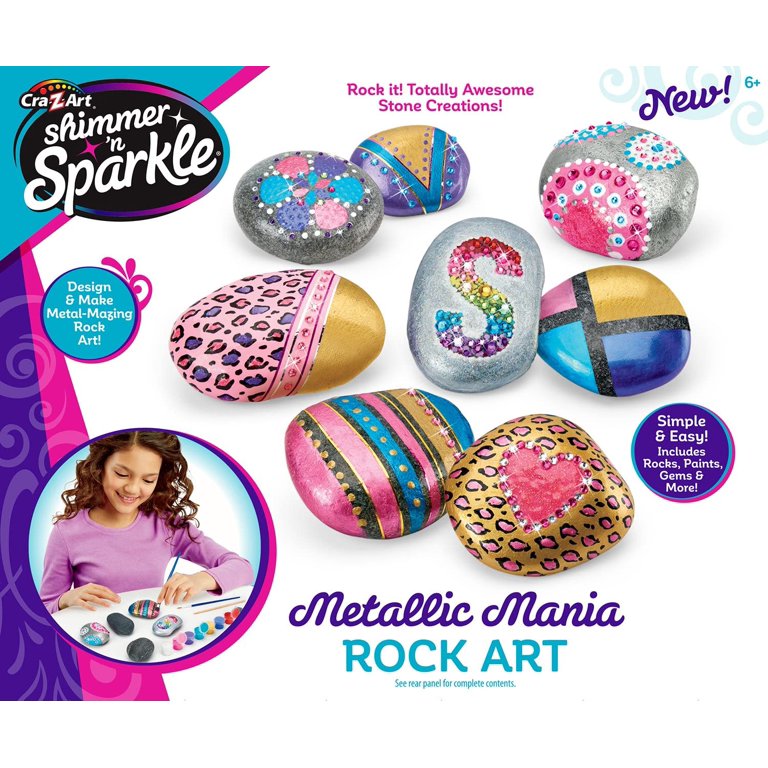 Cra-Z-Art Shimmer and Sparkle Metallic Madness Rock Art