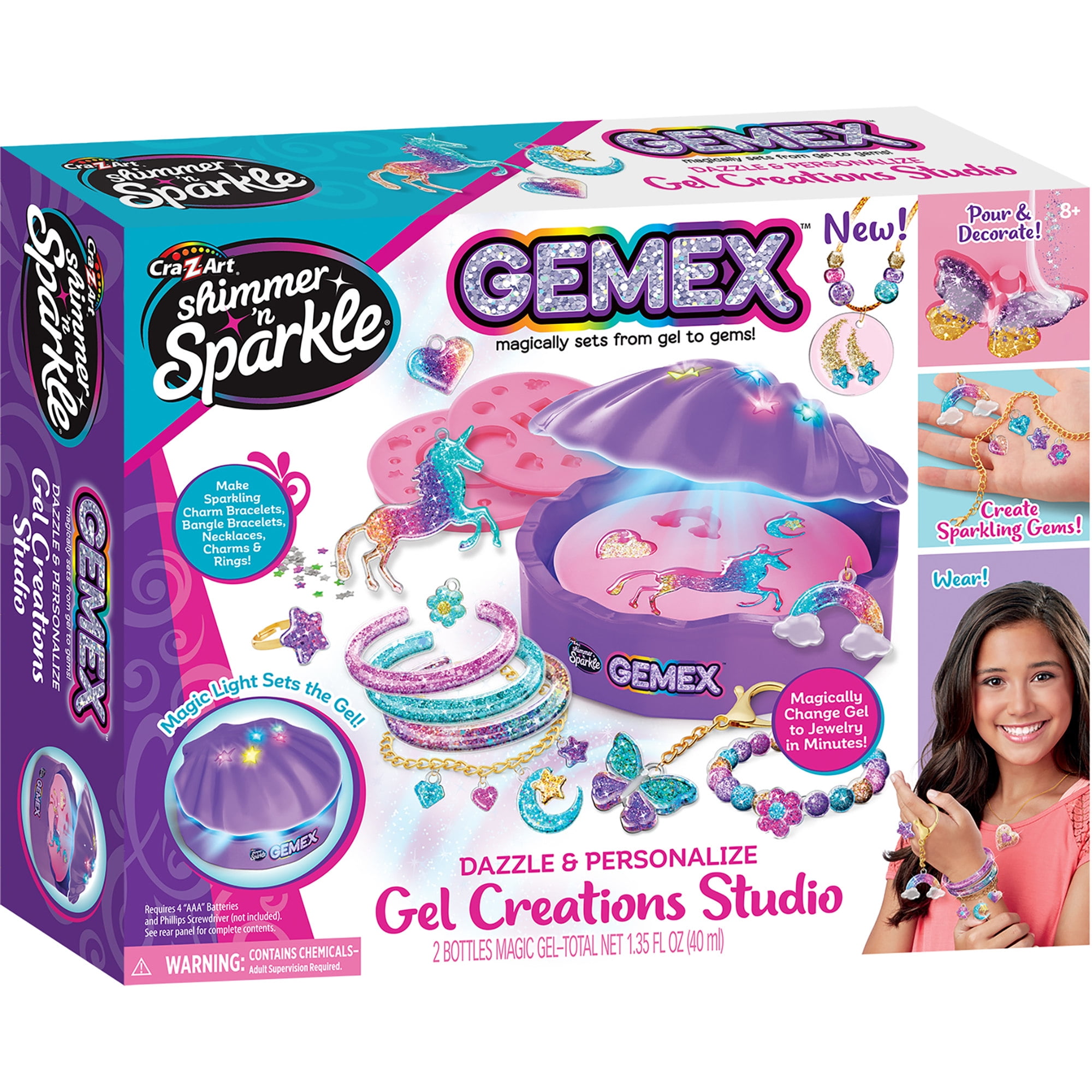 Cra-Z-Art Shimmer 'n Sparkle: Gemex Gel Creations Studio DIY