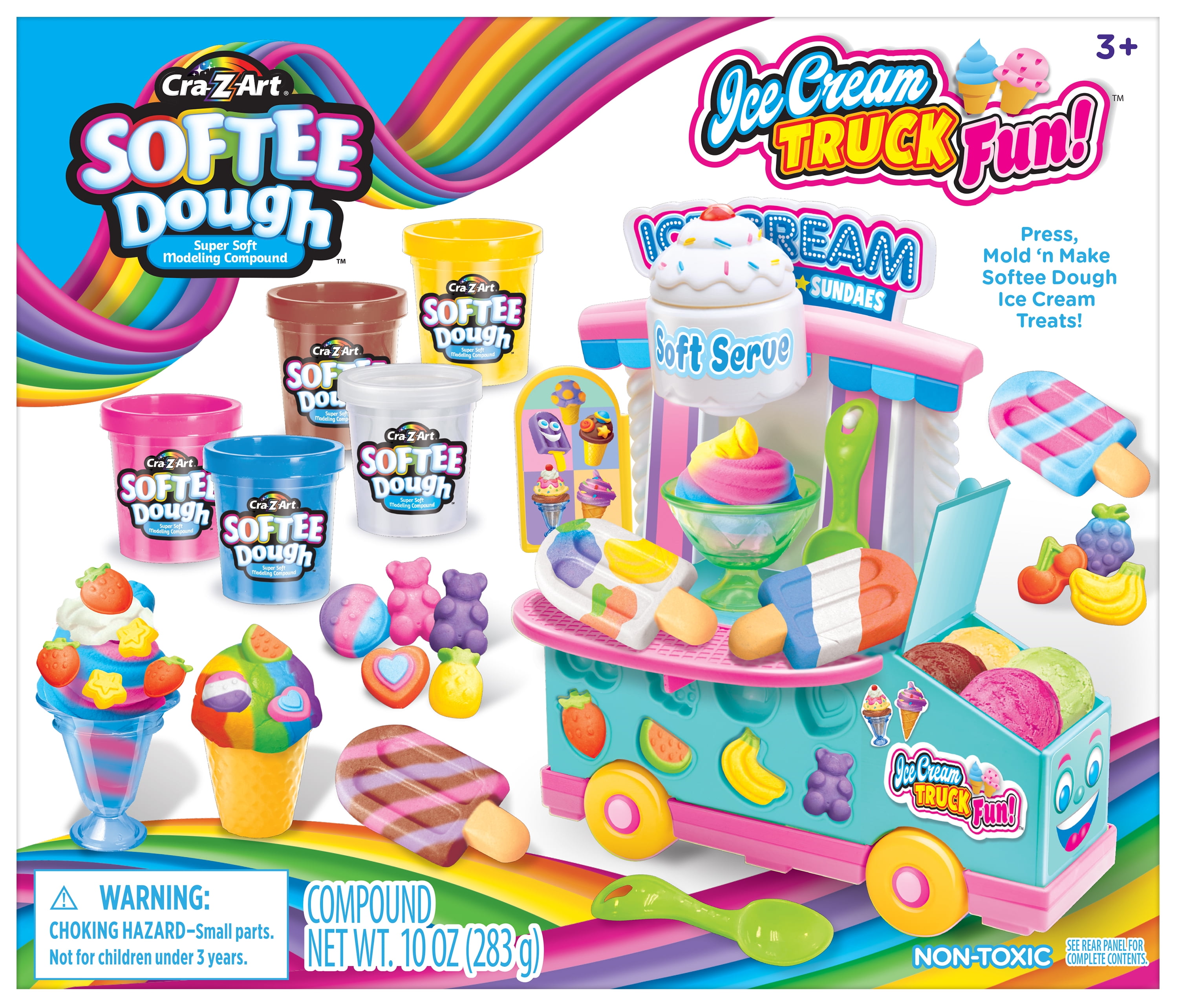 Cra-Z-Art Softee Dough Ice Cream Truck Fun, 1 Multicolor Kit Cra-Z-Art Softee Dough Ice Cream Truck Fun, 1 Multicolor Kit