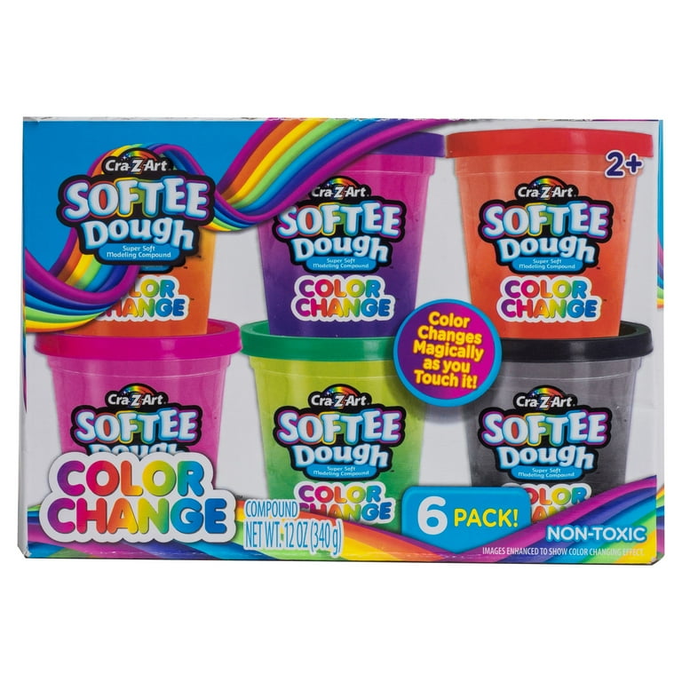 Cra-Z-Art Softee Dough Multicolor Change Dough, 1 - 6 Pack