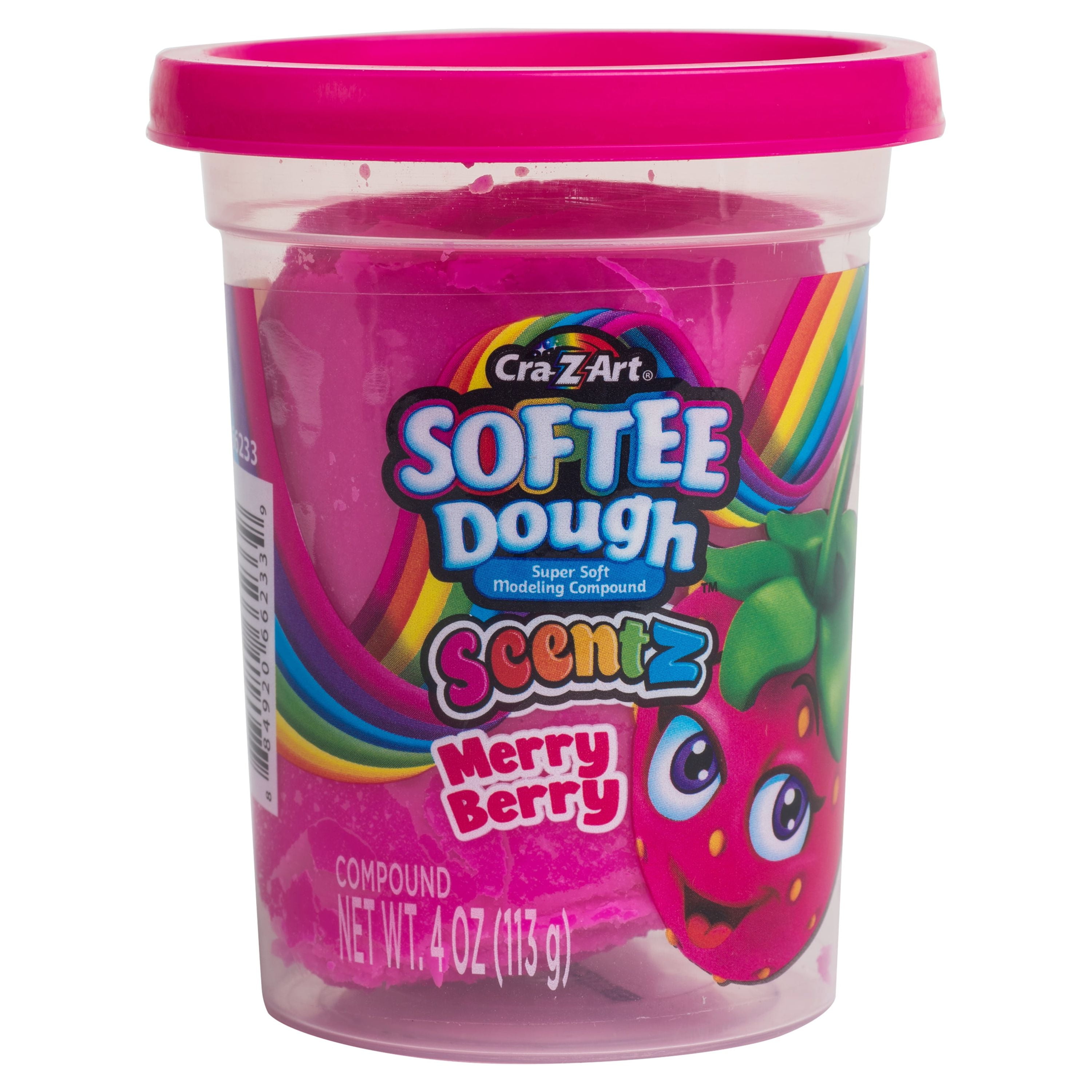 Cra-Z-Art Softee Dough Pink Scented Merry Berry Dough, 1 4oz Cra-Z-Art Softee Dough Pink Scented Merry Berry Dough, 1 4oz