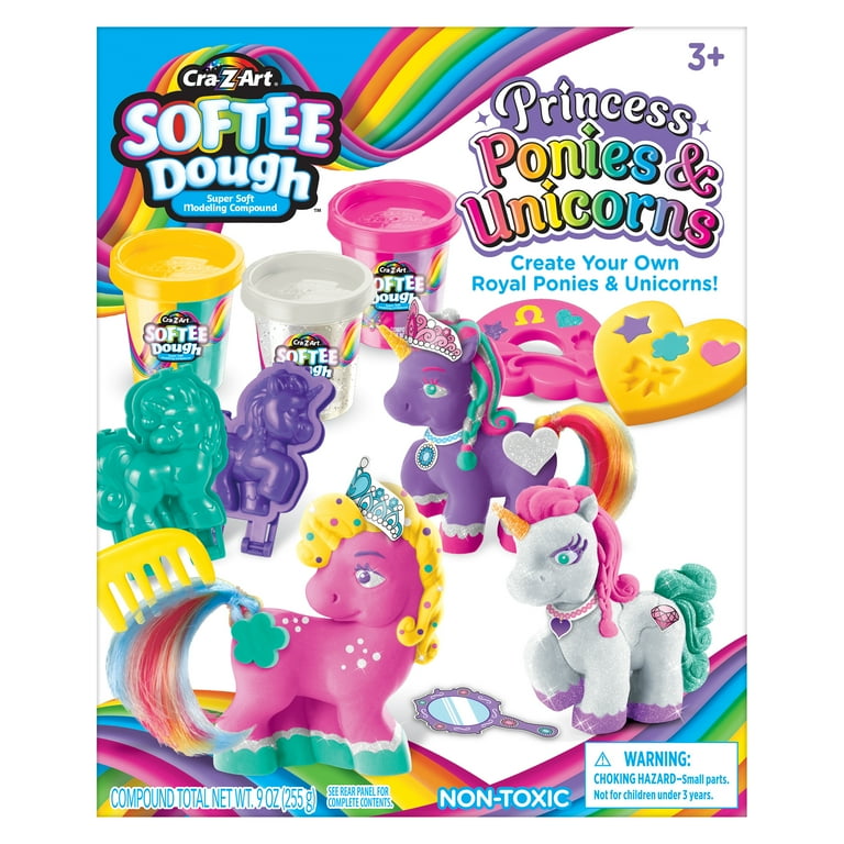 Cra-Z-Art Softee Dough Princess Ponies & Unicorn, 1