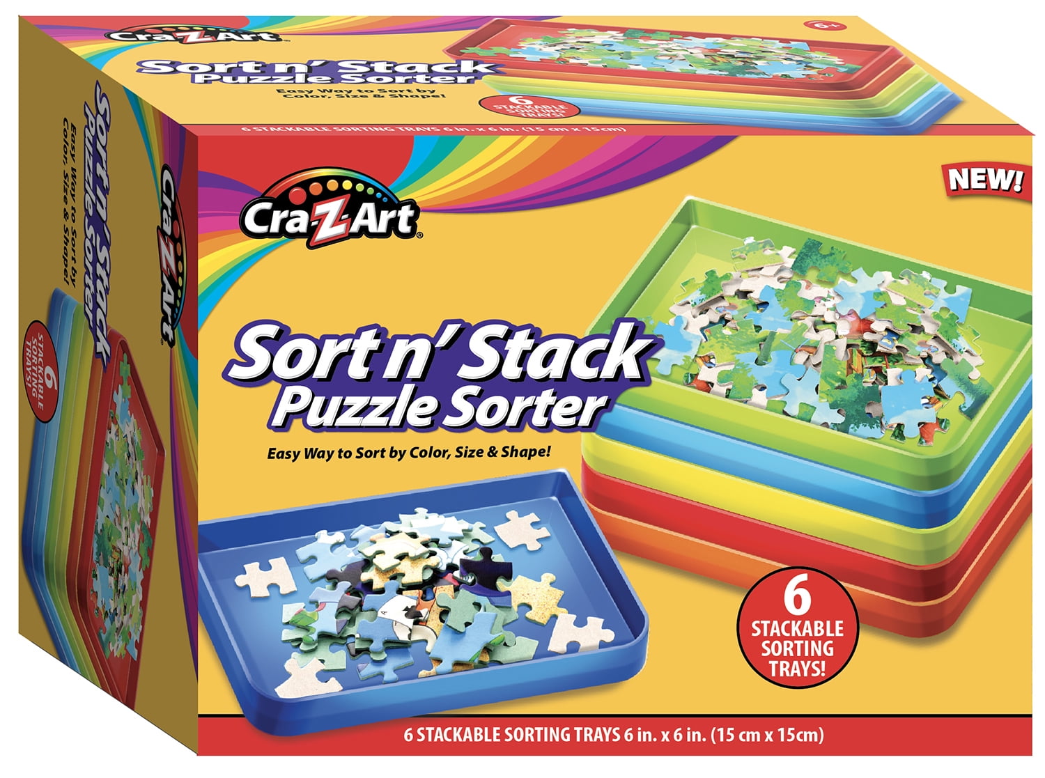 Stackable Puzzle Sorter Set Linkable Puzzle Storage Sorting Trays Puzzles  Games