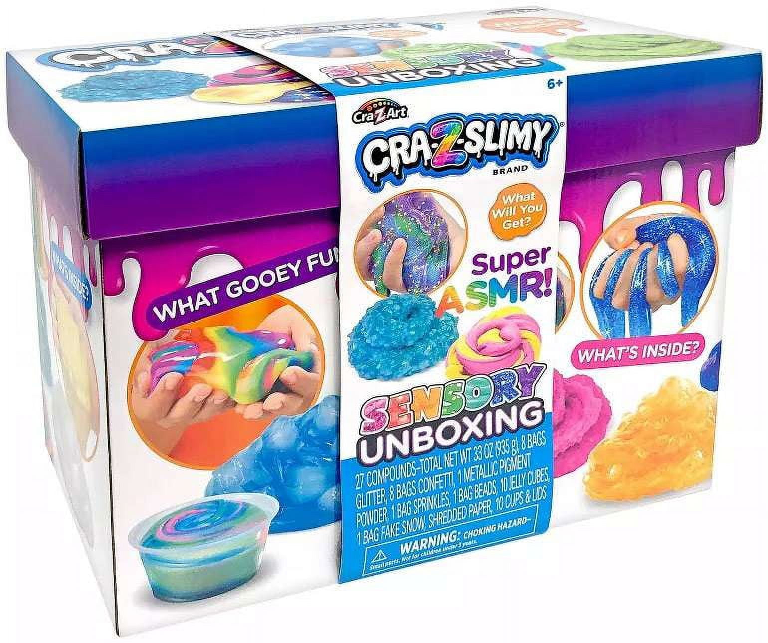 Cra-Z-Slimy Super Sensory Unboxing Slime Kit with Glitter