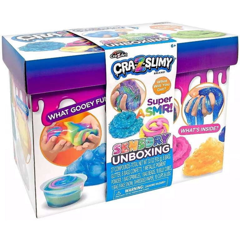 Cra-Z-Art Stretchy Slime, Glitter And Foam Confetti, Multicolor