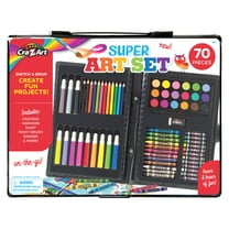 Cra-Z-Art Super Art Set-70 Piece Set Toy for Creative Exploration, Best Gift for Kids Ages 4 & up