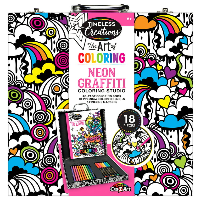 Cra-Z-Art Art of Coloring Adult Coloring Case