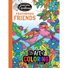 Cra-Z-Art Timeless Creations, Feathered Friends New Adult Coloring Book, 64 Pages