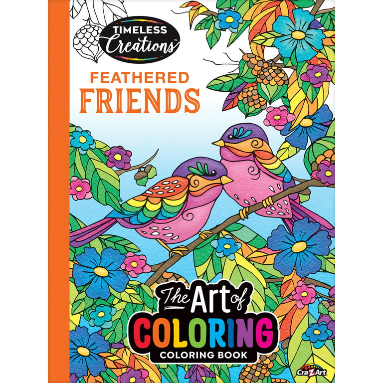 Printed Birds Theme Adult Coloring Books (12 Sheets)