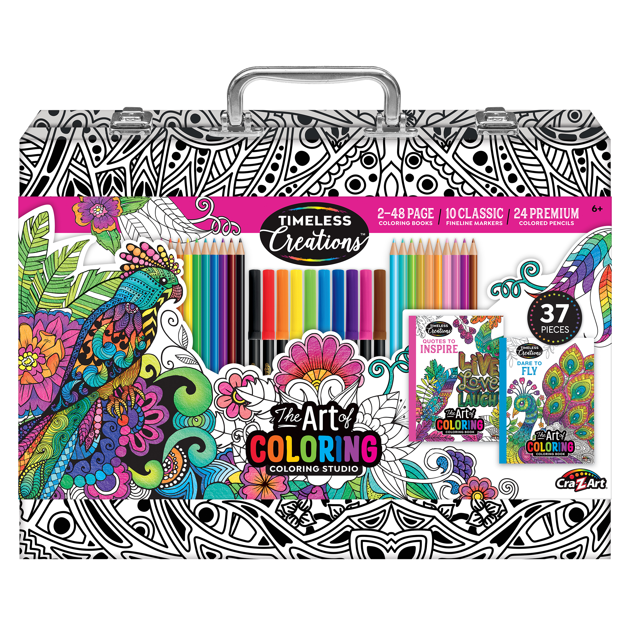 Cra-Z-Art Timeless Creations Multicolor Adult Coloring Drawing Set, Beginner to Expert - image 1 of 9