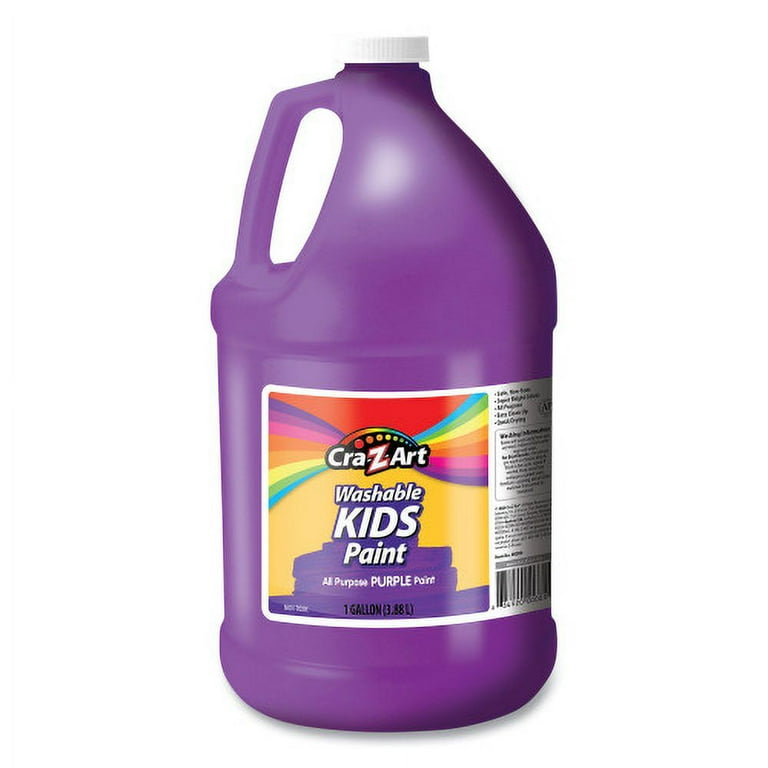 Washable Kids Paint, Purple, 1 gal Bottle Washable Kids Paint, Purple, 1 gal Bottle