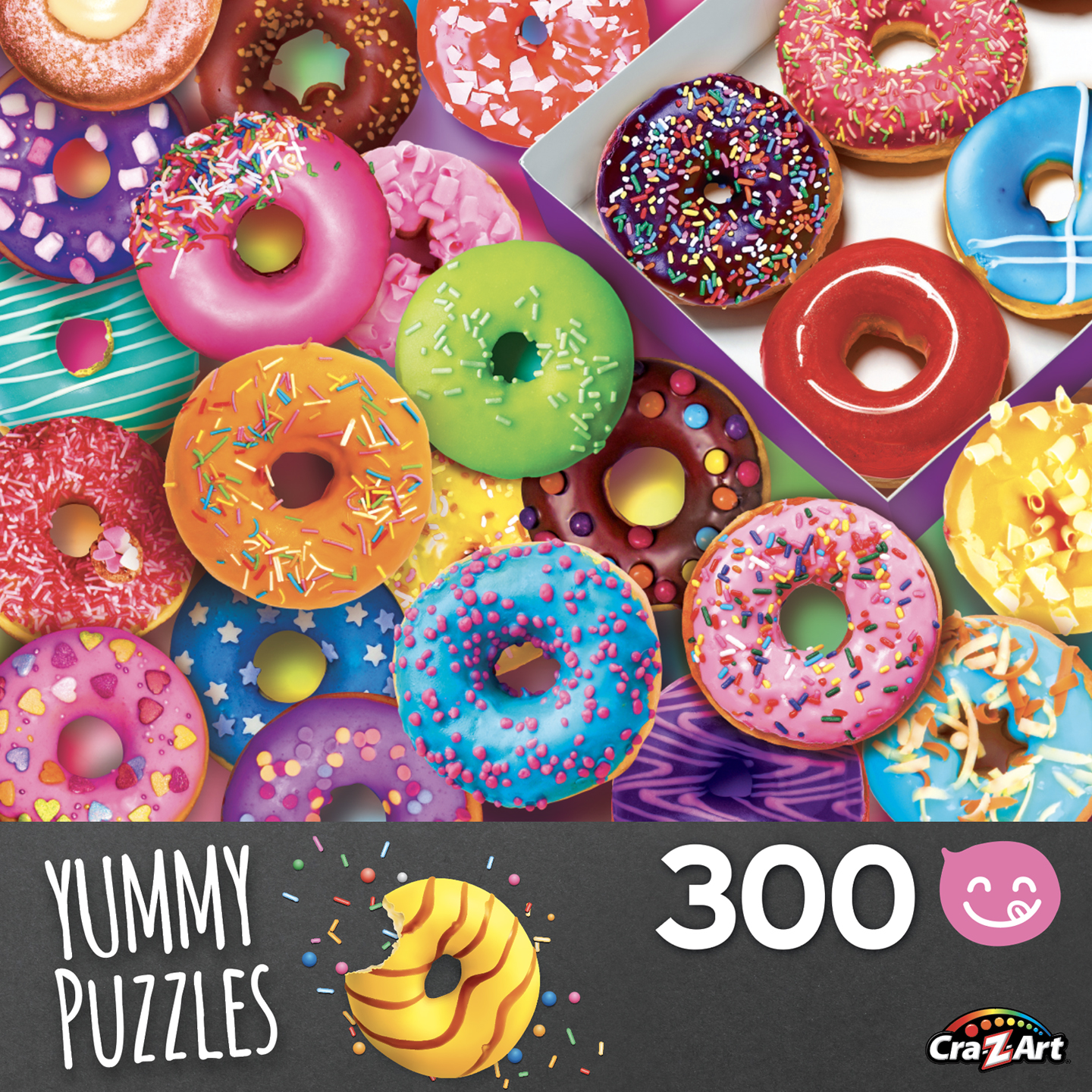 Cra-Z-Art Yummy Puzzles 300-Piece I Love Donuts Jigsaw Puzzle - image 1 of 6