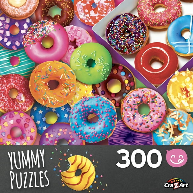 Cra-Z-Art Yummy Puzzles 300-Piece I Love Donuts Jigsaw Puzzle