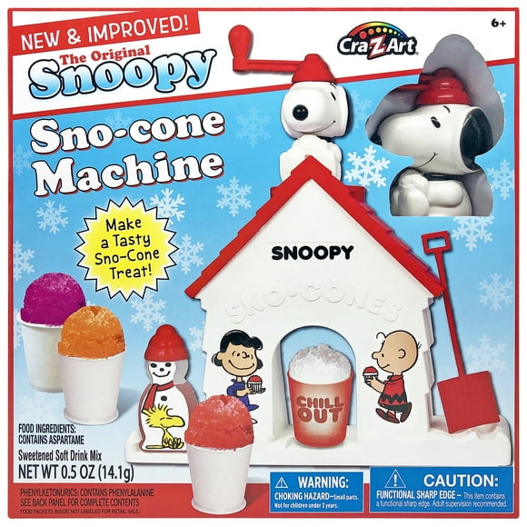 Cra-Z- Art's Original Peanuts Snoopy Sno-Cone Maker - Ages 6 and up - Multi-colored/Plastic