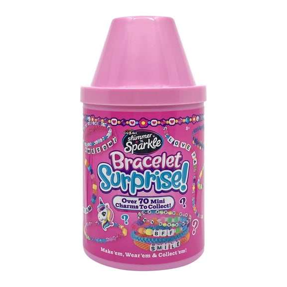 Cra-Z-Art Shimmer 'n Sparkle Surprise Bracelet Making, DIY Friendship Bead Bracelets, Styles & Colors May Vary
