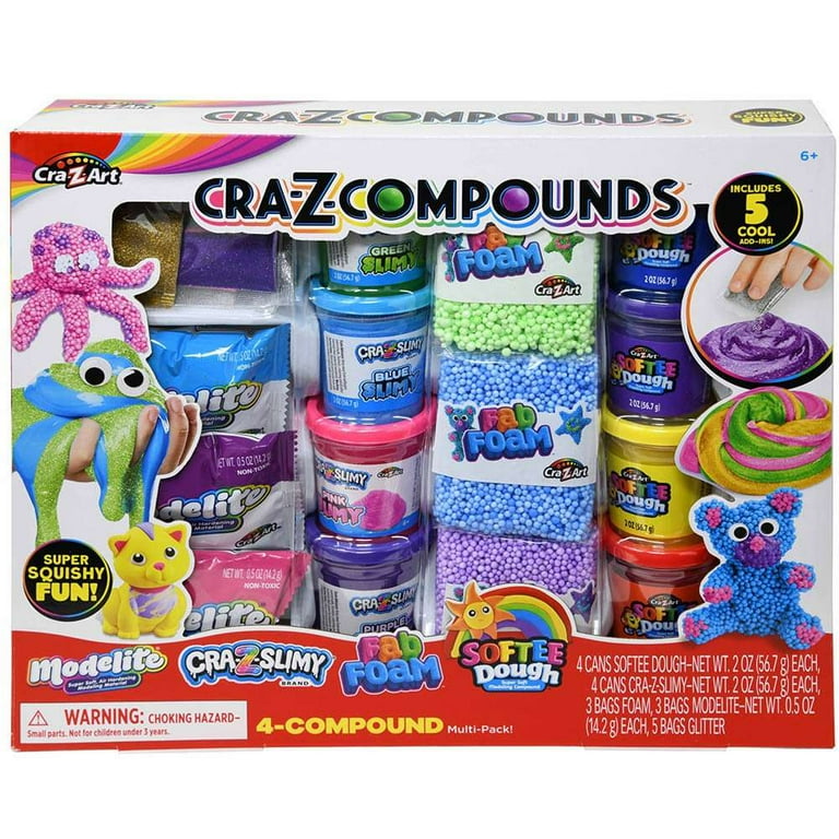 Cra-Z-Compounds Modelite, Cra-Z-Slimy, Fab Foam & Softee