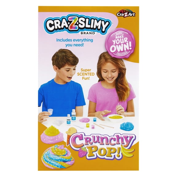 Cra-Z-Slimy Crunchy Pop DIY Slime Kit with Scented Characters for Kids