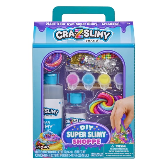 Cra-Z-Slimy DIY Super Slimy Shoppe, Make Your Own Slime Kit, Ages 6 & Up