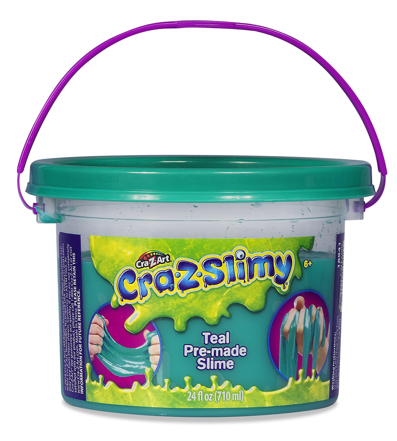 Cra-Z-Slimy™ Neon Pre-Made Slime Bucket 24oz