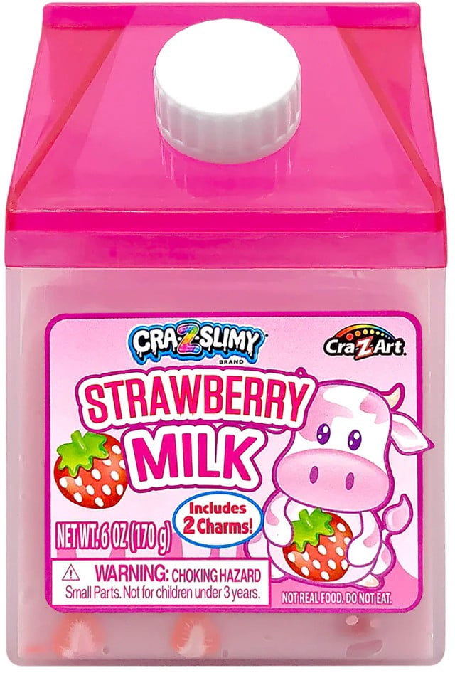 Cra-Z-Slimy Strawberry Milk Slime - Walmart.com