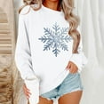 thumbnail image 1 of Craaazy Christmas Fashion Long Sleeve Round Neck Shirts for Women Christmas Printing Loose Blouse Capless Gifts Sweatshirts Top, 1 of 6