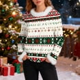 thumbnail image 1 of Craaazy Christmas Long Sleeve Tops for Women Trendy Oversized Crewneck Xmas Fall Pullover Gifts, 1 of 7