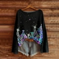thumbnail image 1 of Craaazy Christmas Sweaters for Women Knitted Fall Winter Xmas Print Women Pullover Sweater Crew Neck Long Sleeved Christmas Print Graphic Festival Tops Gifts, 1 of 4