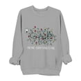 thumbnail image 1 of Craaazy Christmas Sweatshirt for Women Crewneck Long Sleeve Sweatshirts Casual Christmas Graphic Shirts Letter Printed Pullover Tops Gifts, 1 of 6