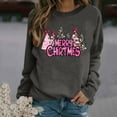 thumbnail image 1 of Craaazy Christmas Sweatshirts For Women Long Sleeve Merry Christmas Tree Lights Pullover Shirts Holiday Merry Blouse Xmas Tops Womens Tops, 1 of 3