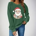 thumbnail image 1 of Craaazy Christmas Tops For Women Fashion Long Sleeve Crew Neck T-Shirt Christmas Printing Loose Blouse Pullover Sweatshirts Gifts, 1 of 4