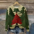 thumbnail image 1 of Craaazy Christmas Vintage Printed Round-neck Pullover For Men And Women's Casual Sporty Gifts Long-sleeved Fleece Sweatshirt To ps, 1 of 9