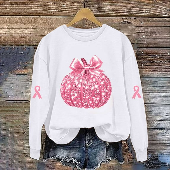 Craaazy Christmas Women's Fashion Long Sleeve Round Neck T-Shirt Christmas Printing Loose Blouse Hoodless Sweatshirts Top Gifts