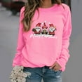 thumbnail image 1 of Craaazy Christmas Womens Shirts Casual Xmas Santa Printing Blouse Round Neck Long Sleeved Christmas Fashion Womens Tops Gifts for Women, 1 of 7