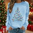 thumbnail image 1 of Craaazy Cozy Sweatshirt for Women Christmas Printed Long Sleeve Casual Tops Gifts, 1 of 4