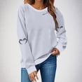 thumbnail image 1 of Craaazy Halloween Shirts For Women Long Sleeve Round Neck Halloween Ghost Sweatshirts for Women Halloween Graphic Top Gifts For Women, 1 of 4