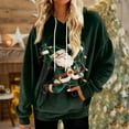 thumbnail image 1 of Craaazy Hooded Sweatshirts for Women Christmas Print Long Sleeve Tops Gifts, 1 of 7